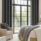 Cortina Blackout Tela Tipo Lino Gruesa 140x220 – 1 Paño Gris Oscuro - Miniatura 7