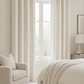 Cortina Blackout Tela Tipo Lino Gruesa 140x220 – 1 Paño Blanco - Miniatura 7