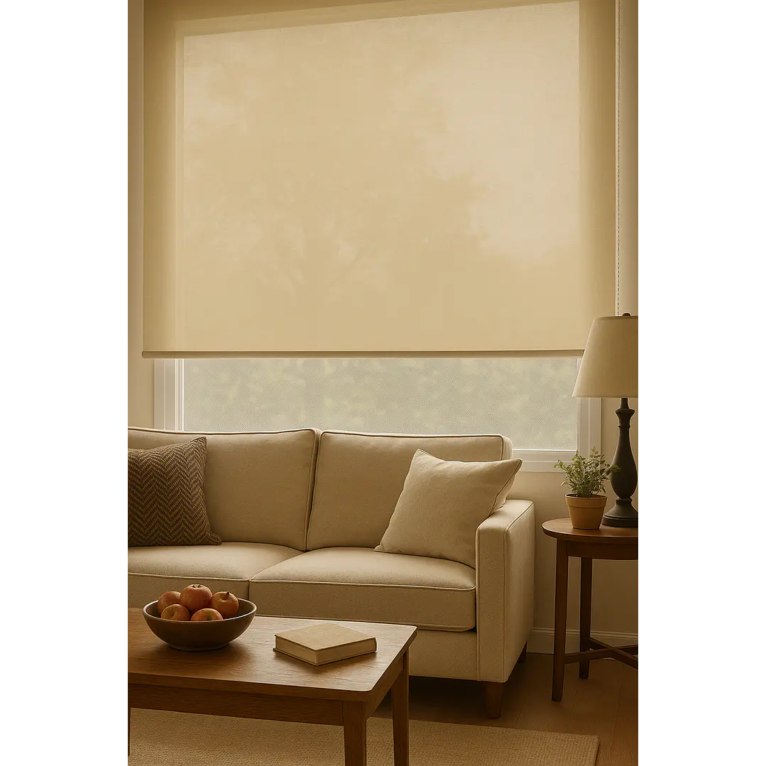 Cortina Roller Sunscreen 5% Filtro Solar Color Crudo 10