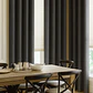 Cortina Blackout Tela Tipo Lino Gruesa 140x220 – Pack 2 Paños Gris Oscuro - Miniatura 6