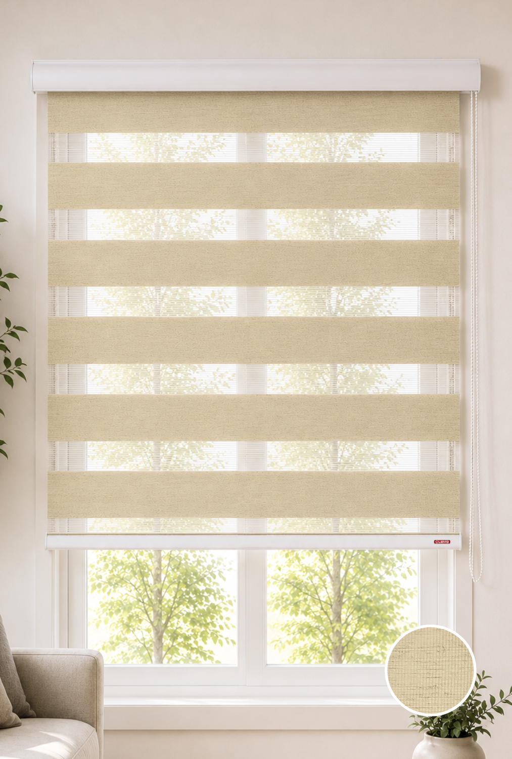 Cortina Roller Zebra 120x200 Lino 779695