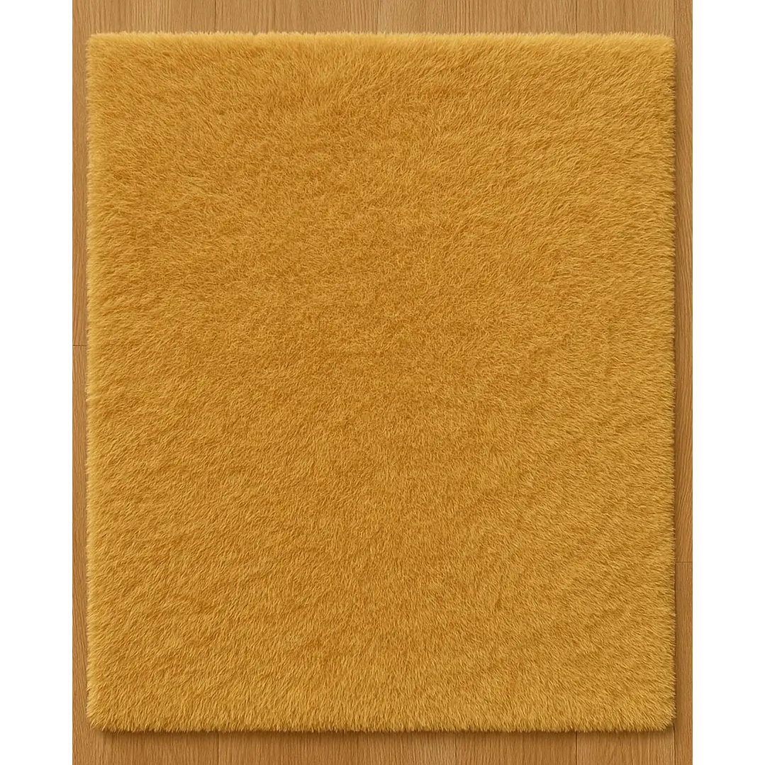 Alfombra Timmy Peluda Extra Suave Amarillo Gold 200x220 7