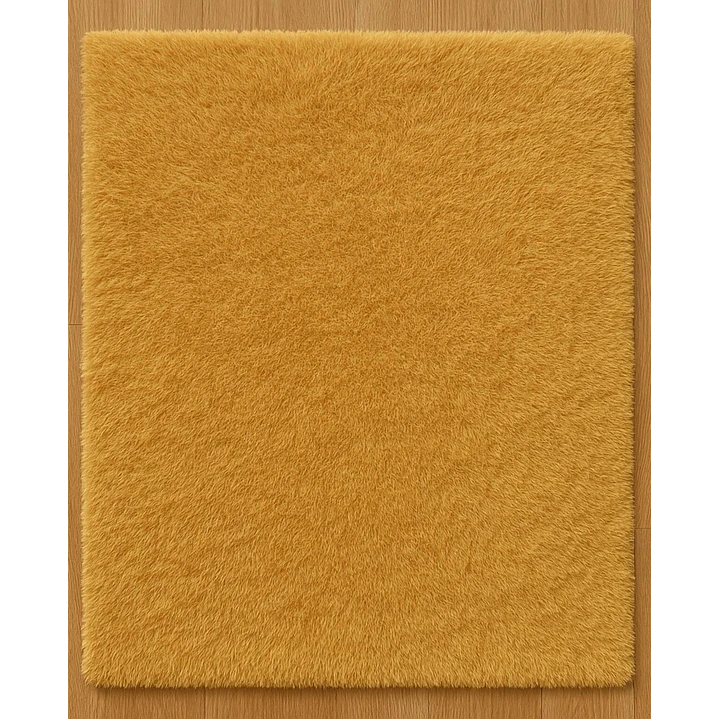 Alfombra Timmy Peluda Extra Suave Amarillo Gold 200x220 7