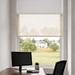 Cortina Roller Doble Blackout / Sunscreen Color Crudo - Miniatura 8