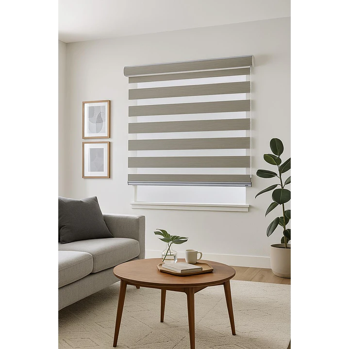 Cortina Roller Duo Blackout Color Lino 2