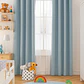 Cortina Blackout 100% Engomada Termica Tela Ligera 140x225 - Microfibra Premium - 1 Paño Azul Claro - Miniatura 3