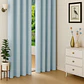 Cortina Blackout 100% Engomada Termica Tela Ligera 140x225 - Microfibra Premium - 1 Paño Azul Claro - Miniatura 5