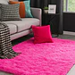 Alfombra Peluda Shaggy Clems 200x220 Fucsia - Miniatura 2