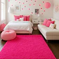 Alfombra Peluda Shaggy Clems 200x220 Fucsia - Miniatura 5