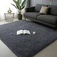 Alfombra Peluda Shaggy Gris 200x220 - Miniatura 1