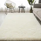 Alfombra Peluda Shaggy Crema 150x200 Clems - Miniatura 1