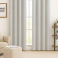 Cortina Blackout Tela Diseño 135x225 – 1 Paño Geometrica Blanco - Miniatura 2