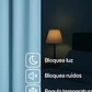 Cortina Blackout 100% Engomada Termica Tela Ligera 140x225 - Microfibra Premium - 2 Paños Negro - Miniatura 23