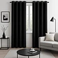 Cortina Blackout 100% Engomada Termica Tela Ligera 140x225 - Microfibra Premium - 2 Paños Negro - Miniatura 65