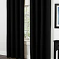 Cortina Blackout 100% Engomada Termica Tela Ligera 140x225 - Microfibra Premium - 2 Paños Negro - Miniatura 67