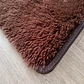 Alfombra Bajada De Cama Clems Shaggy 60x150 Café - Miniatura 6