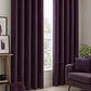Cortina Blackout 100% Engomada Termica Tela Ligera 140x225 - Microfibra Premium - 2 Paños Morado - Miniatura 5