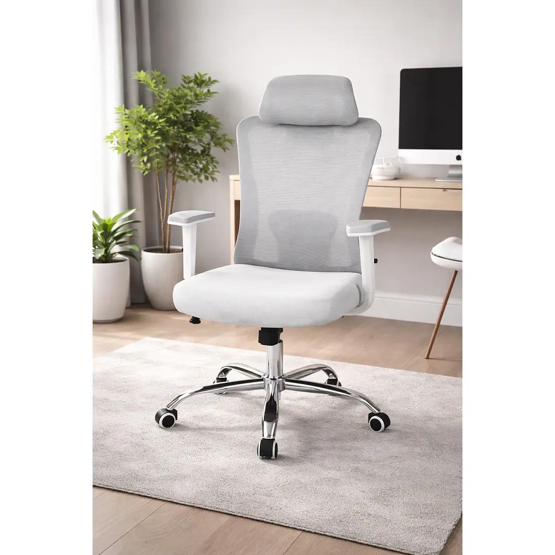 Silla de Oficina Gamer para Escritorio Gris 2