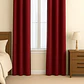 Cortina Blackout 100% Engomada Termica Tela Ligera 140x225 - Microfibra Premium - 1 Paño Rojo - Miniatura 2