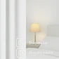 Cortina Blackout 100% Engomada Termica Tela Ligera 140x225 - Microfibra Premium - 2 Paños Blanco - Miniatura 6
