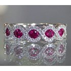 Churumbela micro set estilo moderno con rubí de imitación y circonias redondas 2