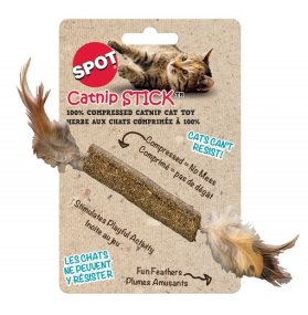 Spot Catnip Toy Stick con plumas