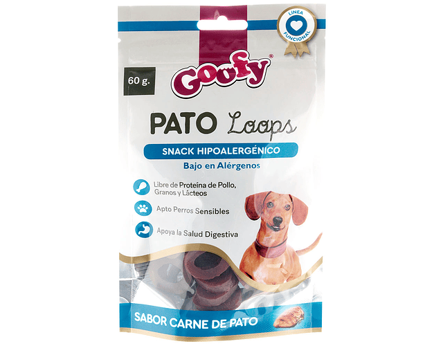 Snack Hipoalergénico Pato Loops