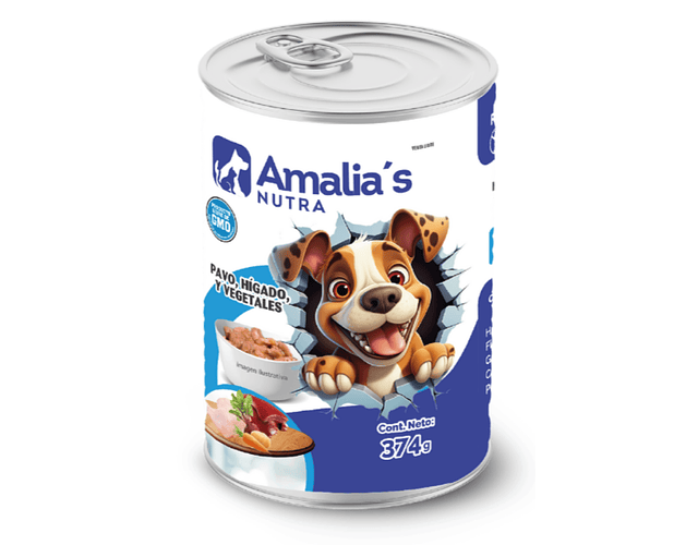 Comida Húmeda Amalia´s Nutra - Pavo, Hígado y Vegetales