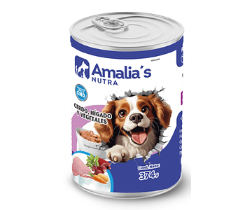 Comida Húmeda Amalia´s Nutra - Cerdo, Hígado y Vegetales