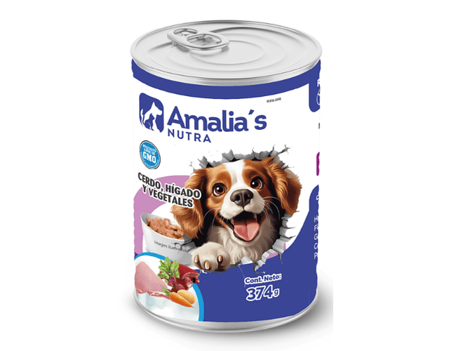 Comida Húmeda Amalia´s Nutra - Cerdo, Hígado y Vegetales