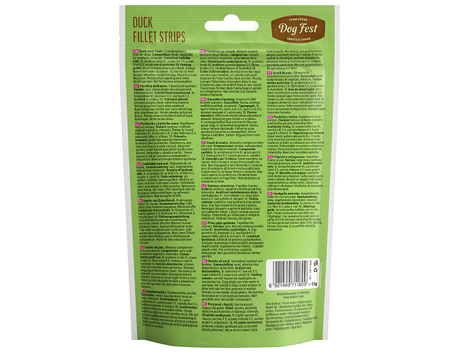 Dog Fest Snack - Tiras de filete de pato