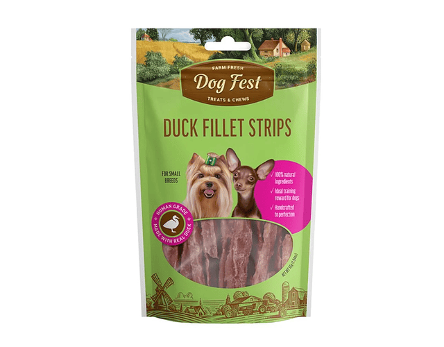 Dog Fest Snack - Tiras de filete de pato