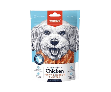 Wanpy Chicken Jerky & Carrot Twisted 