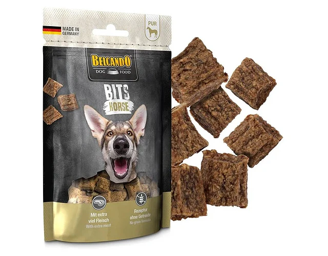 Snack monoprotéico de Caballo Belcando Bits