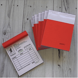 Pack de 8 Talonarios Autocopiativos Personalizados de 100 Hojas (10x14 cm)