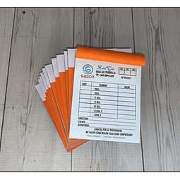 Pack de 12 Talonarios Autocopiativos Personalizados de 100 Hojas (10x14 cm)