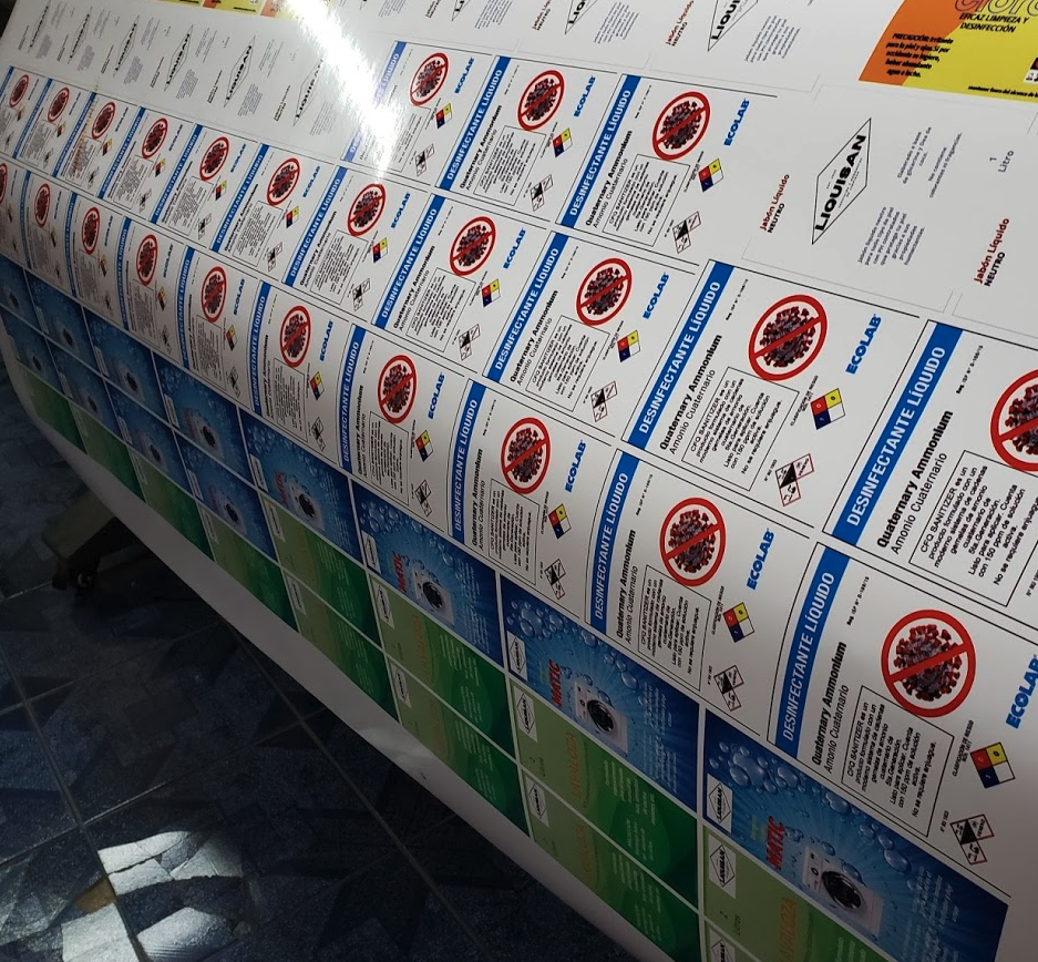 1.000 Etiquetas Adhesivas PVC - 8x15cm