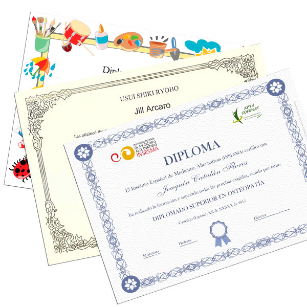 Diploma A4  - Por Mayor
