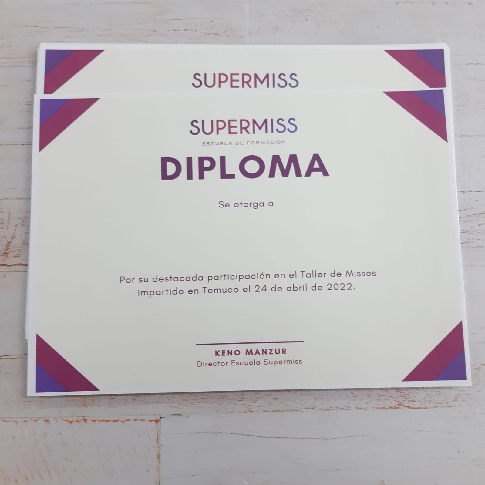 Diploma A4  Por Unidad