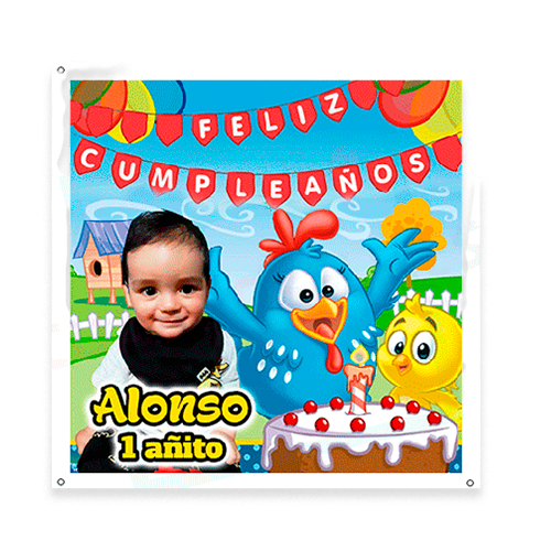 Pendón PVC Cumpleaños Personalizado