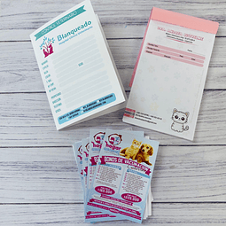 Pack Veterinario -  Recetario - Carnet Control - Flyers