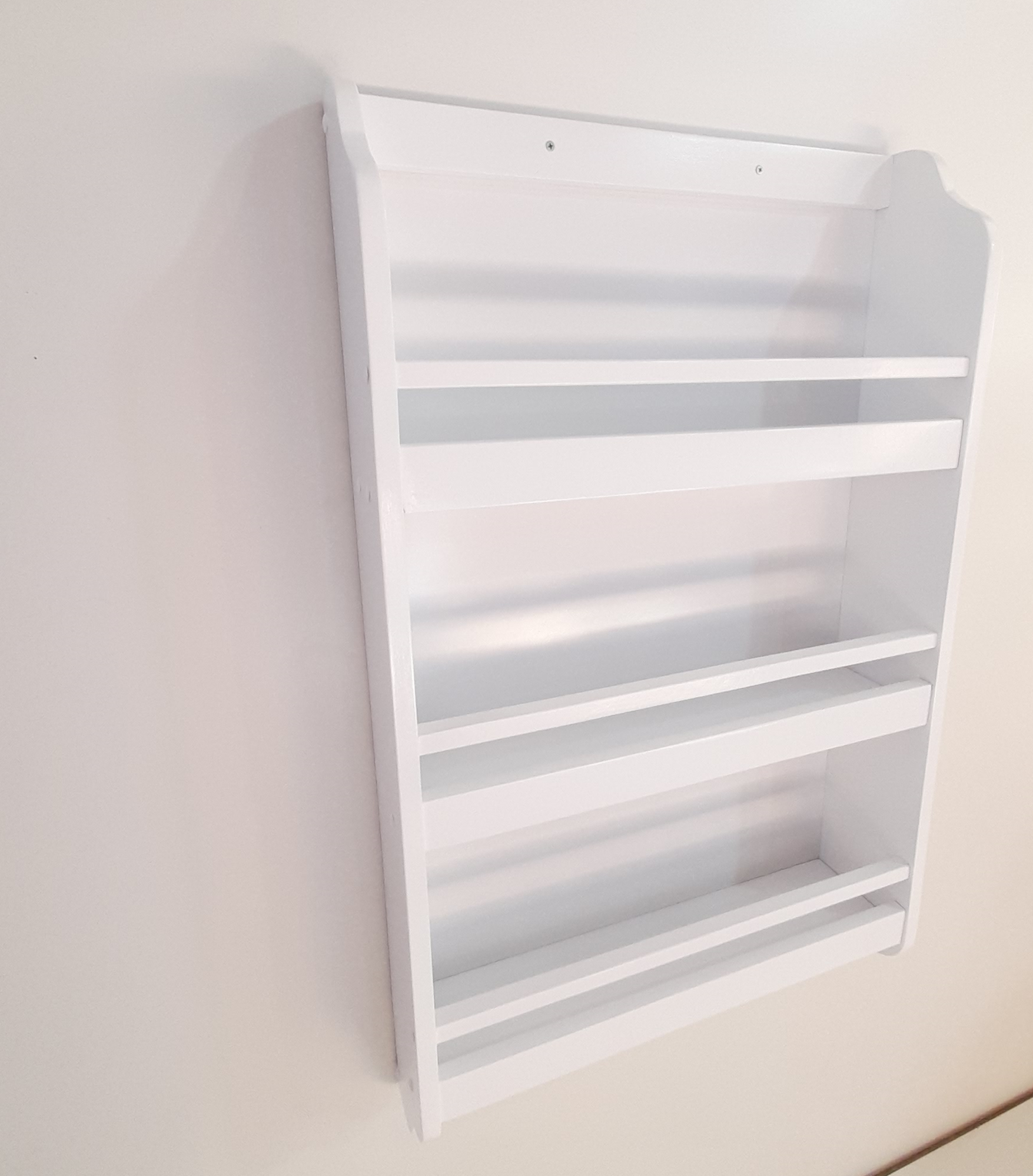 LIBRERO COLGANTE 3 NIVELES BLANCO