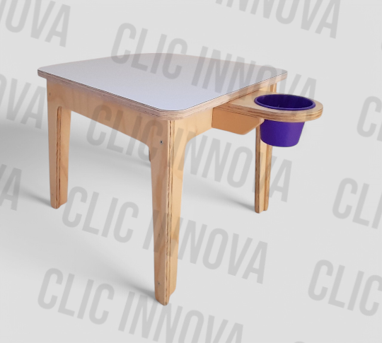 MESA INFANTIL GARDEN CON VASO PARA LAPICES 1 A 4 AÑOS