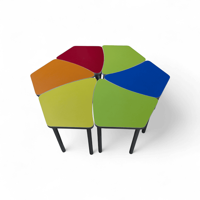 MESA GRUPAL PARVULO MODELO PETALO