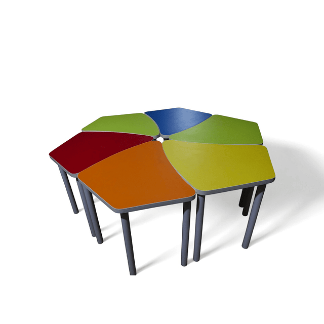 MESA GRUPAL PARVULO MODELO PETALO