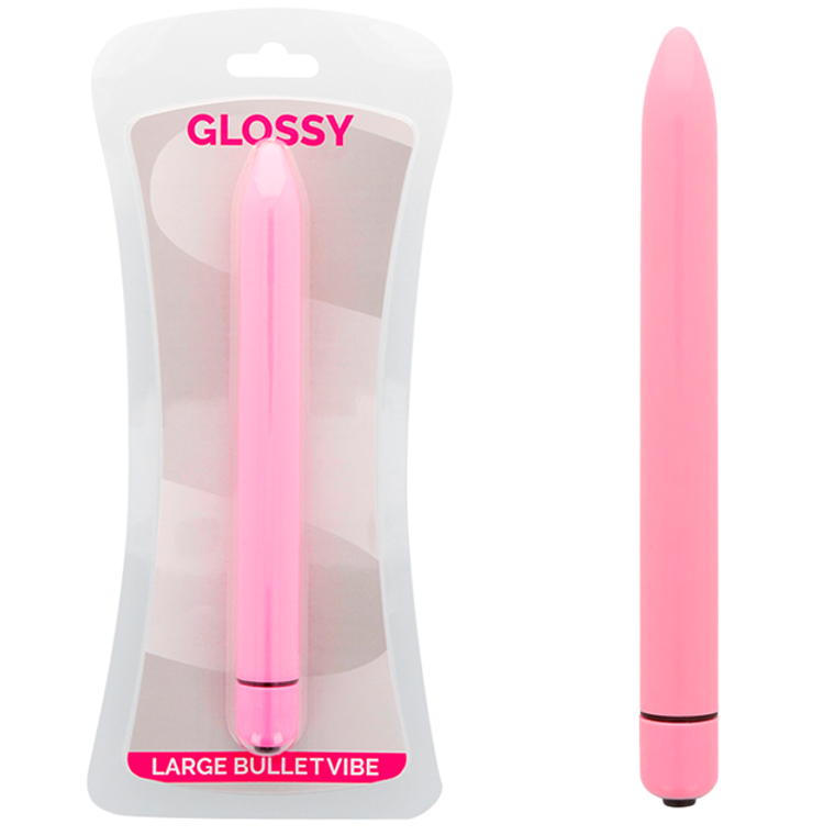 GLOSSY SLIM - VIBRADOR ROSA 1