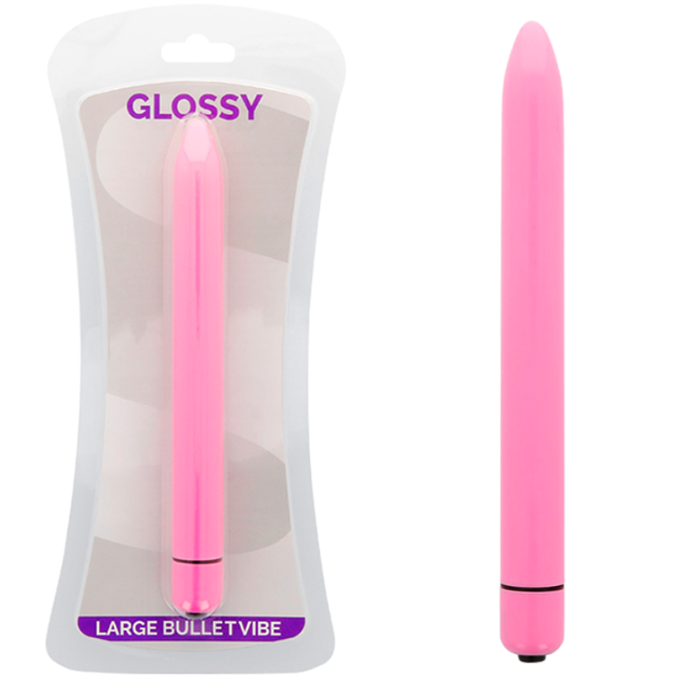GLOSSY - VIBRADOR SLIM DEEP ROSE 1