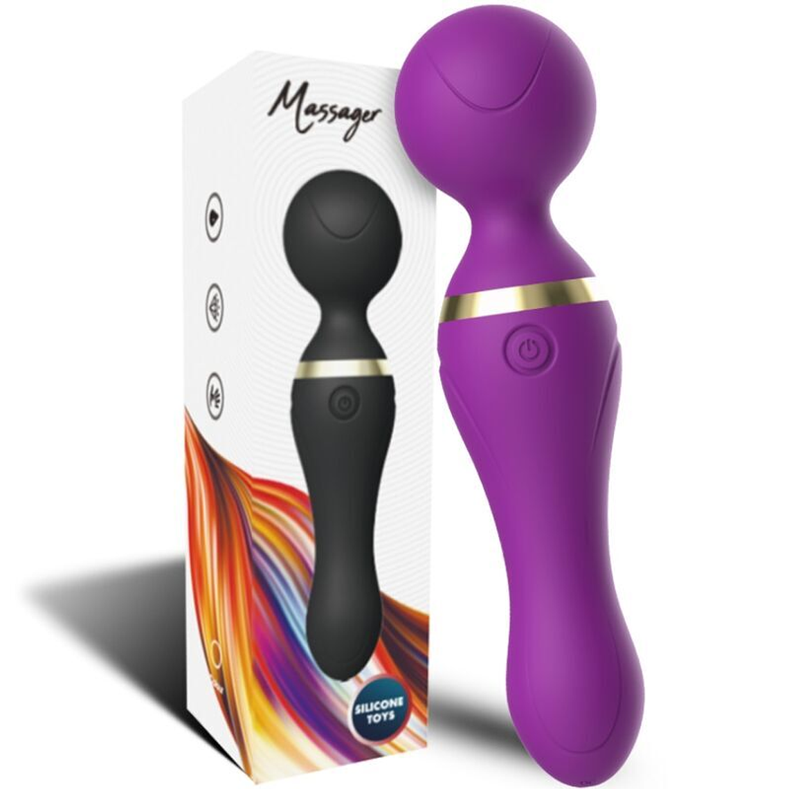 ARMONY - MASSAGER E VIBRADOR FREEZA CABEÇA SUPER FLEXÍVEL ROXO 1