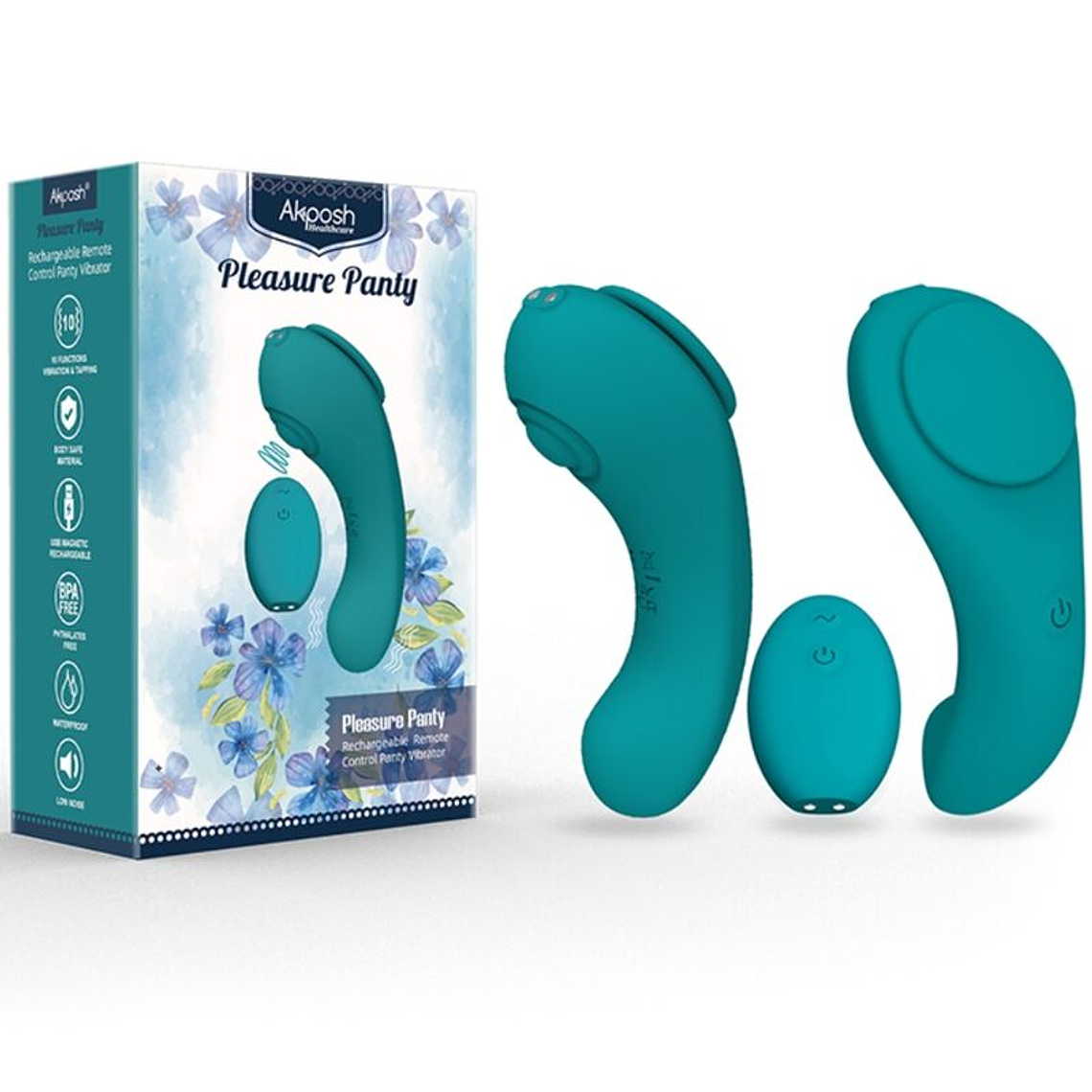 ARMONY - PLEASURE PANTY VIBRADOR CONTROLE REMOTO 3 VELOCIDADES VERDE 1