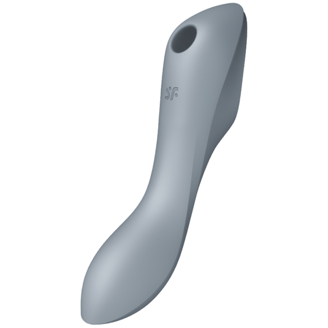 SATISFYER - VIBRADOR DE PULSO DE AR CURVY TRINITY 3 CINZA 1